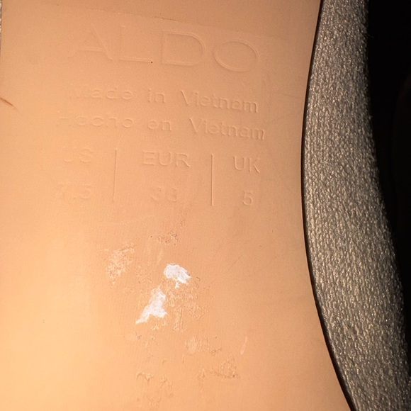 Aldo Nude Lace-Up Pointed-Toe Knee Boots - Picture 6 of 6